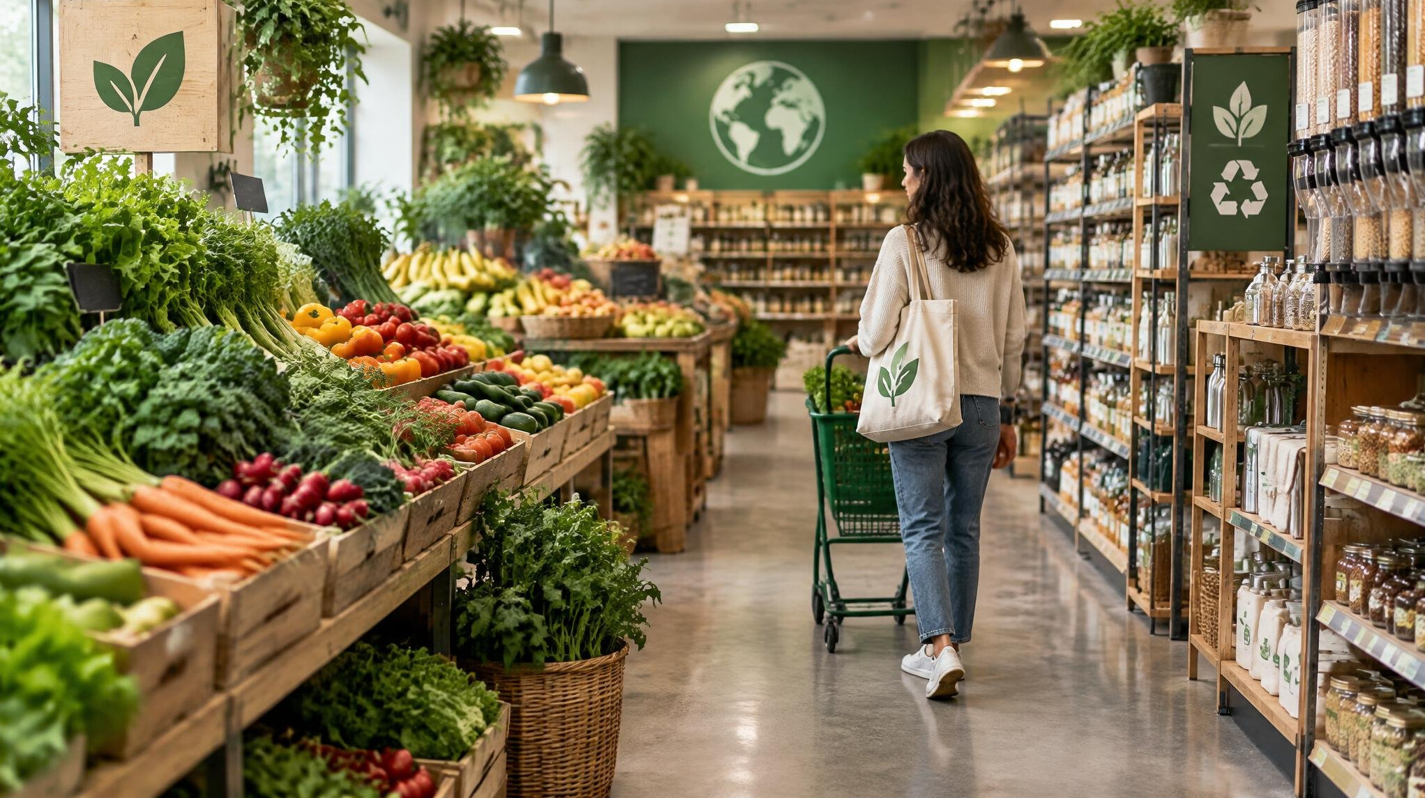 eco supermarket aisle