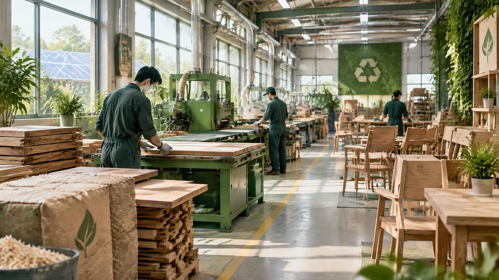 sustainable factory interior