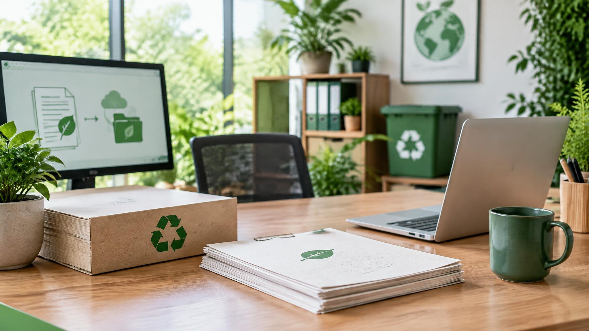 green office environment