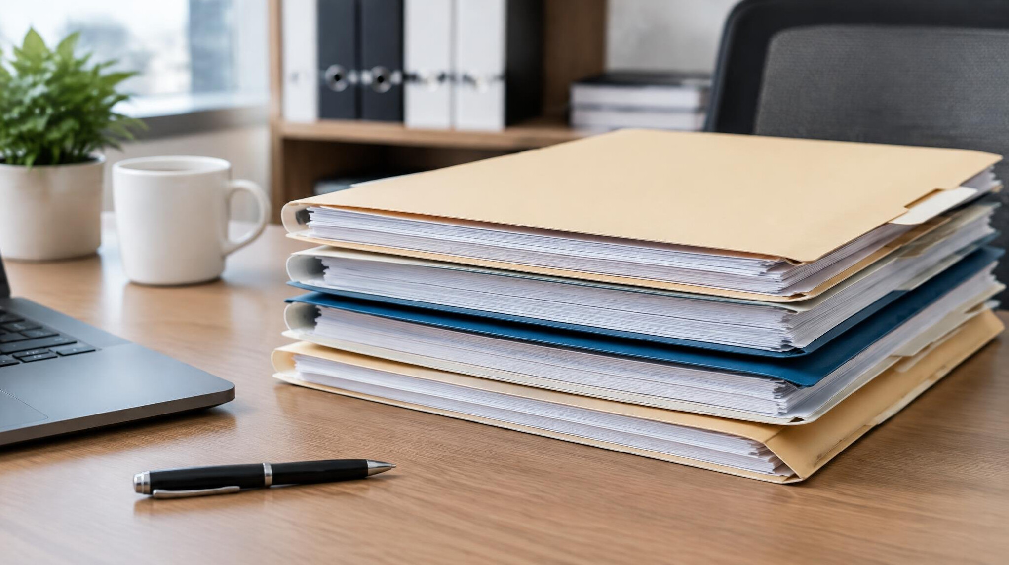 office documents stack